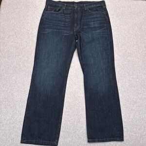 Levi's 514 Jeans Men's 38x30 Blue Slim Straight Denim Dark Wash 100%‎ Cotton